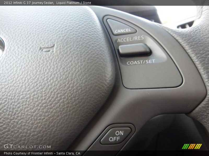 Liquid Platinum / Stone 2012 Infiniti G 37 Journey Sedan