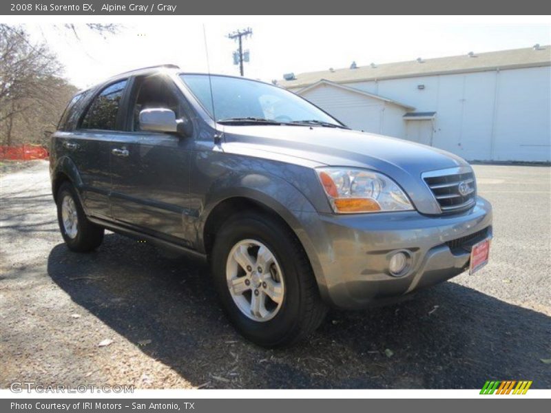 Alpine Gray / Gray 2008 Kia Sorento EX