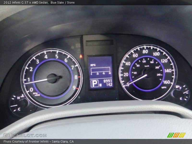  2012 G 37 x AWD Sedan 37 x AWD Sedan Gauges