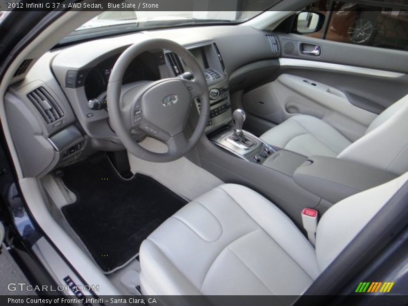 Stone Interior - 2012 G 37 x AWD Sedan 