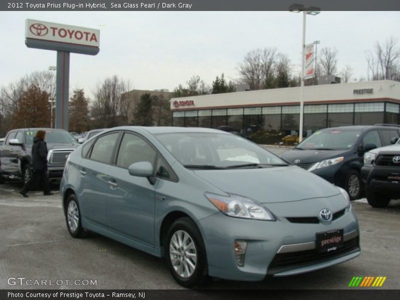 Sea Glass Pearl / Dark Gray 2012 Toyota Prius Plug-in Hybrid