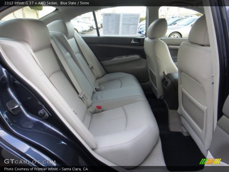Rear Seat of 2012 G 37 x AWD Sedan