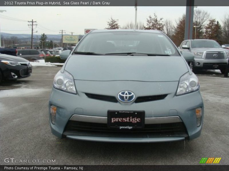 Sea Glass Pearl / Dark Gray 2012 Toyota Prius Plug-in Hybrid