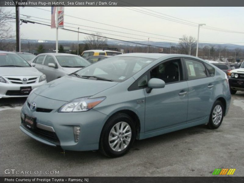 Sea Glass Pearl / Dark Gray 2012 Toyota Prius Plug-in Hybrid