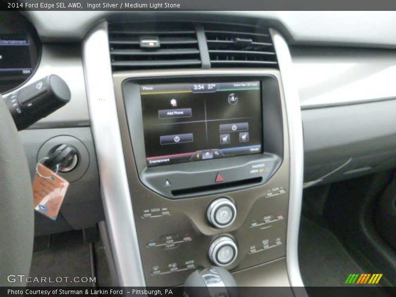 Ingot Silver / Medium Light Stone 2014 Ford Edge SEL AWD