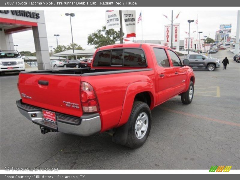 Radiant Red / Taupe 2007 Toyota Tacoma V6 SR5 PreRunner Double Cab