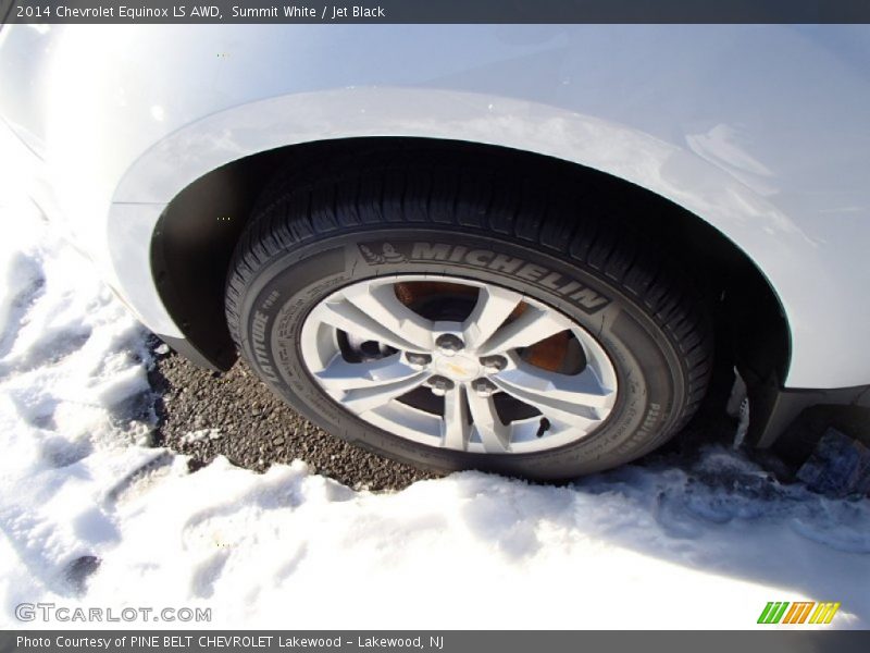 Summit White / Jet Black 2014 Chevrolet Equinox LS AWD