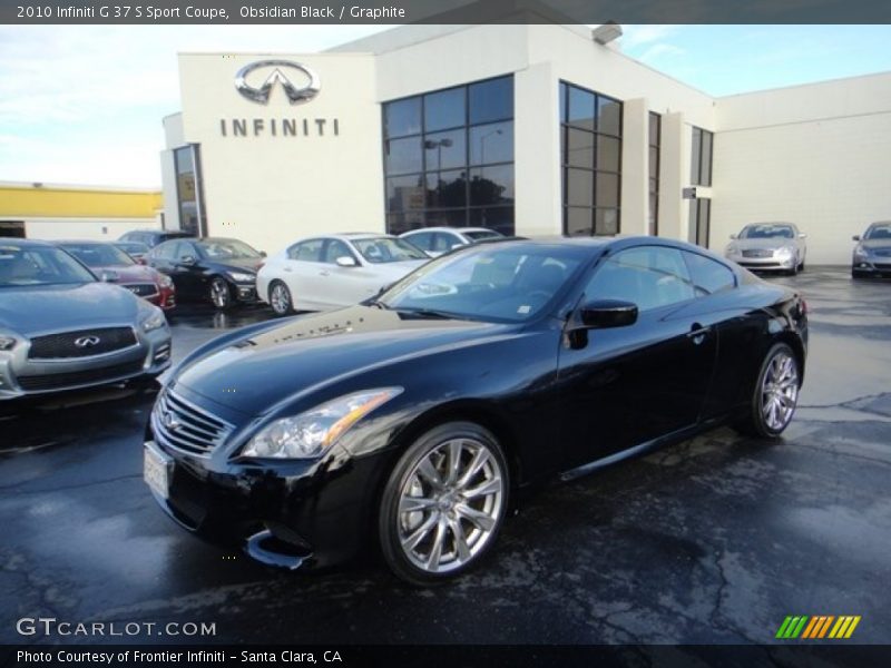 Obsidian Black / Graphite 2010 Infiniti G 37 S Sport Coupe