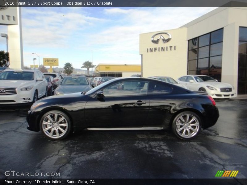 Obsidian Black / Graphite 2010 Infiniti G 37 S Sport Coupe