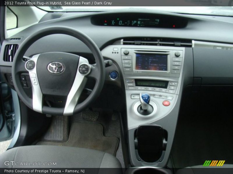 Sea Glass Pearl / Dark Gray 2012 Toyota Prius Plug-in Hybrid
