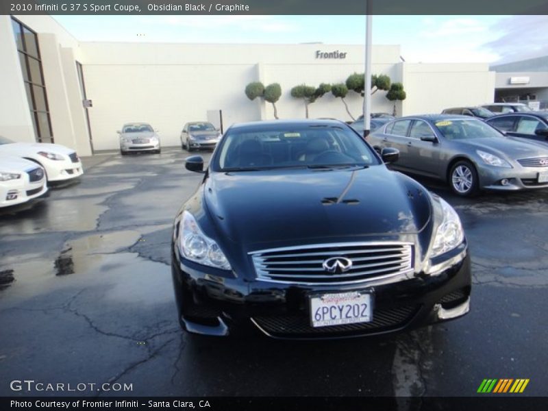 Obsidian Black / Graphite 2010 Infiniti G 37 S Sport Coupe