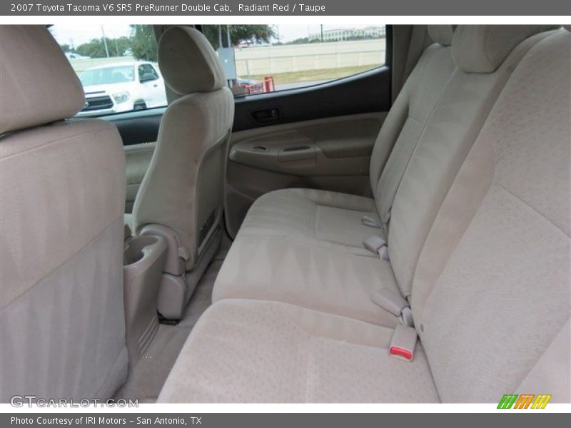 Radiant Red / Taupe 2007 Toyota Tacoma V6 SR5 PreRunner Double Cab