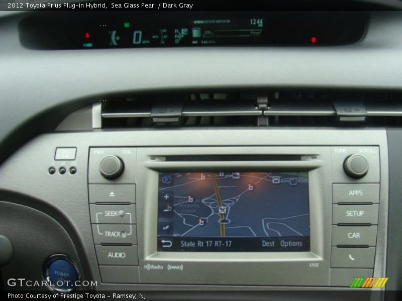 Sea Glass Pearl / Dark Gray 2012 Toyota Prius Plug-in Hybrid