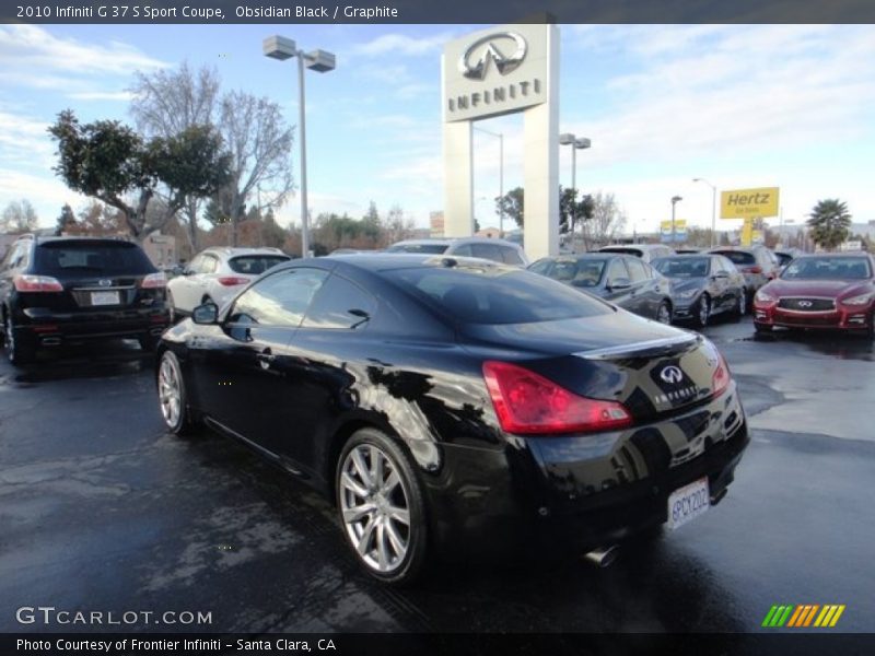 Obsidian Black / Graphite 2010 Infiniti G 37 S Sport Coupe