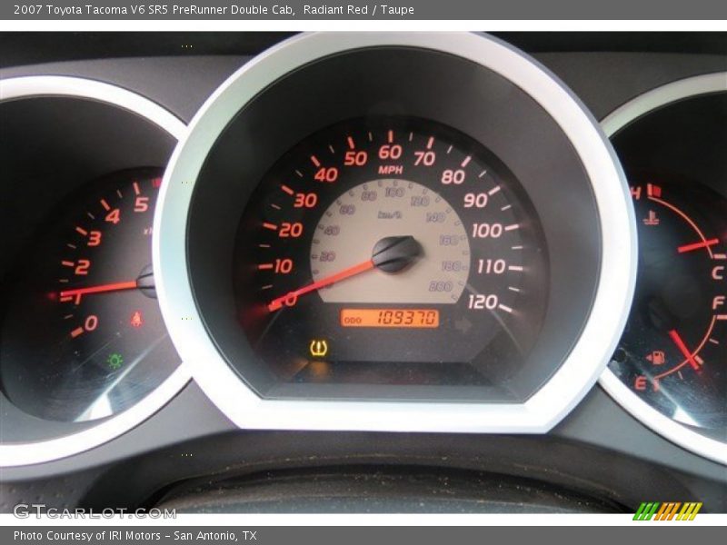 Radiant Red / Taupe 2007 Toyota Tacoma V6 SR5 PreRunner Double Cab