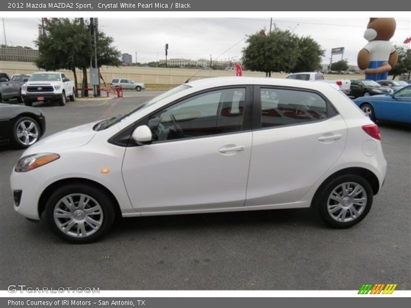 Crystal White Pearl Mica / Black 2012 Mazda MAZDA2 Sport