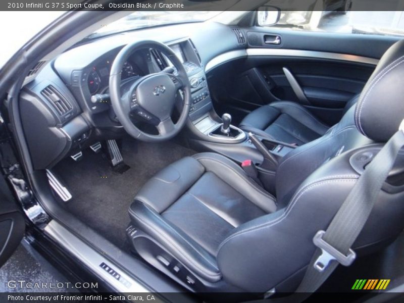 Obsidian Black / Graphite 2010 Infiniti G 37 S Sport Coupe