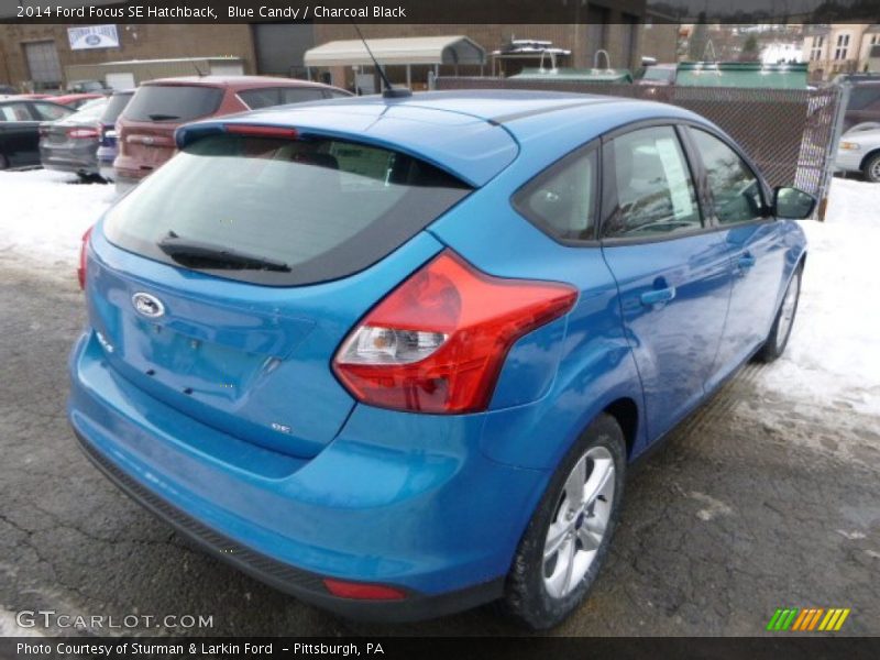Blue Candy / Charcoal Black 2014 Ford Focus SE Hatchback