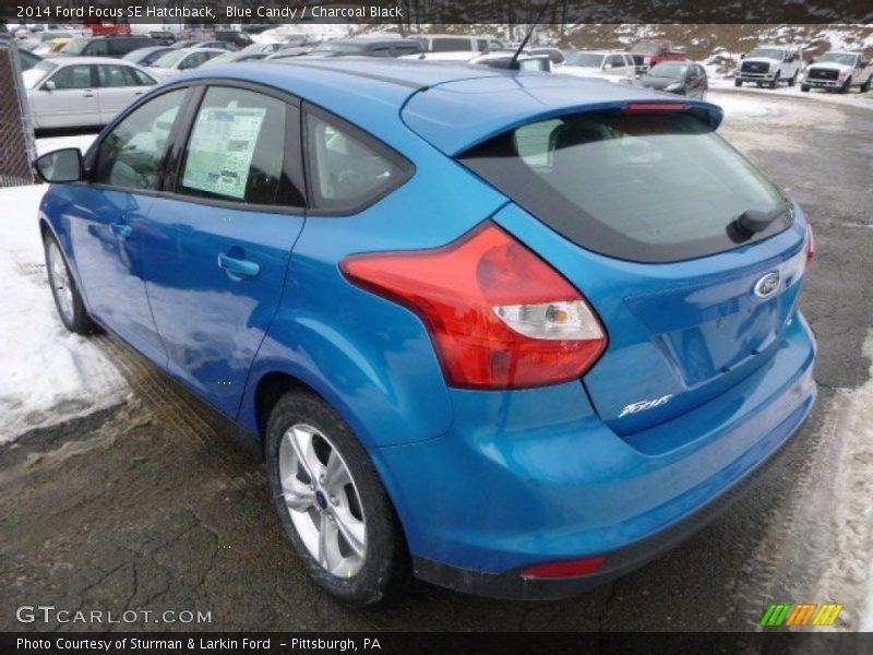 Blue Candy / Charcoal Black 2014 Ford Focus SE Hatchback