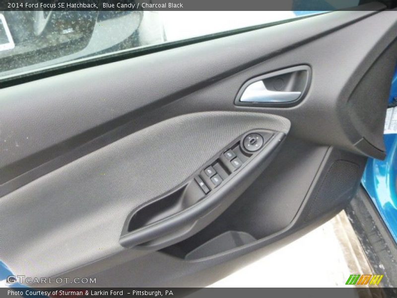 Blue Candy / Charcoal Black 2014 Ford Focus SE Hatchback