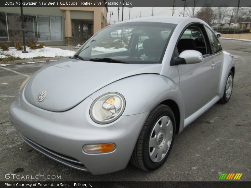 Reflex Silver Metallic / Black 2003 Volkswagen New Beetle GL Coupe