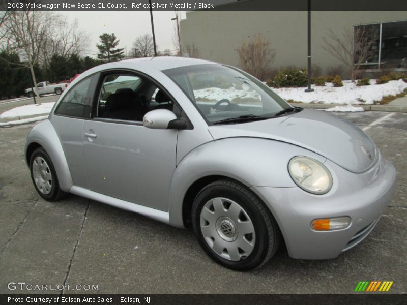 Reflex Silver Metallic / Black 2003 Volkswagen New Beetle GL Coupe