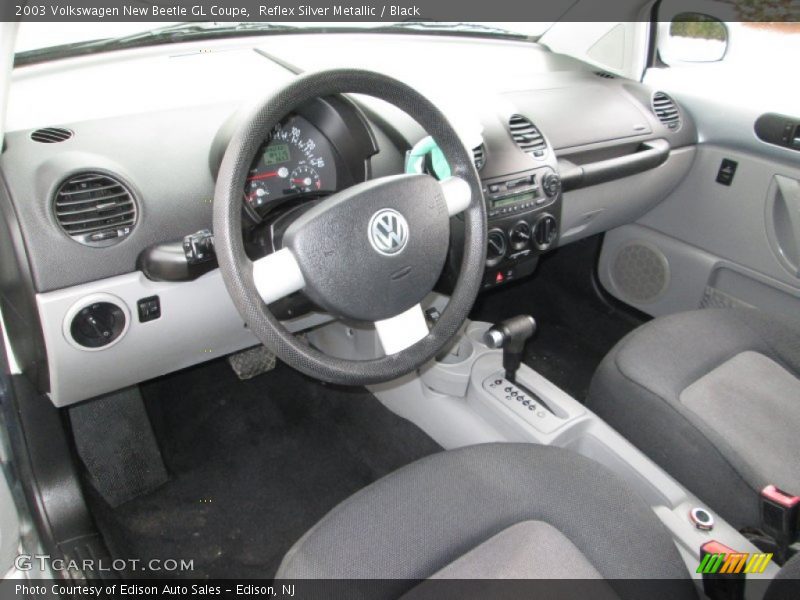 Reflex Silver Metallic / Black 2003 Volkswagen New Beetle GL Coupe