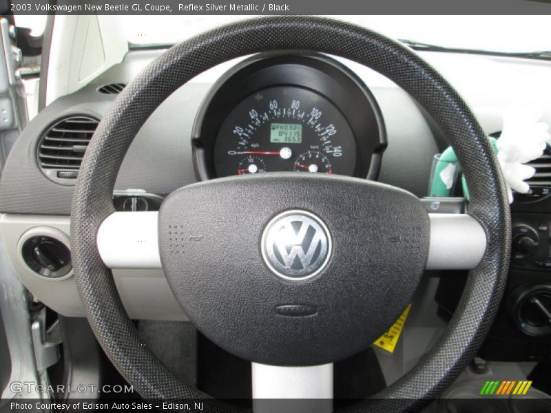 Reflex Silver Metallic / Black 2003 Volkswagen New Beetle GL Coupe