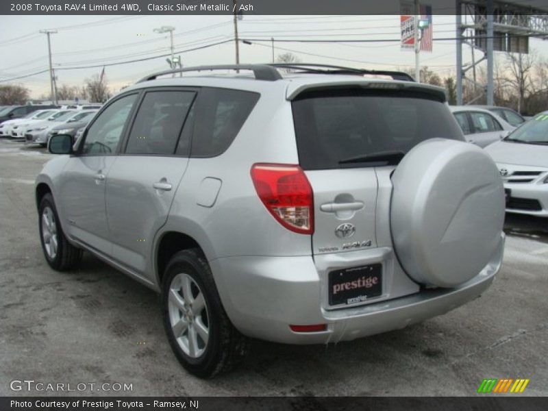 Classic Silver Metallic / Ash 2008 Toyota RAV4 Limited 4WD