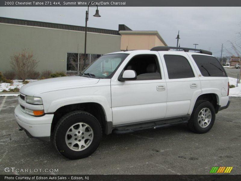 Summit White / Gray/Dark Charcoal 2003 Chevrolet Tahoe Z71 4x4