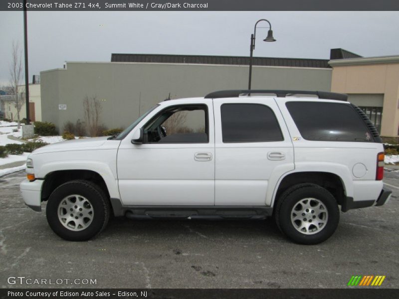 Summit White / Gray/Dark Charcoal 2003 Chevrolet Tahoe Z71 4x4