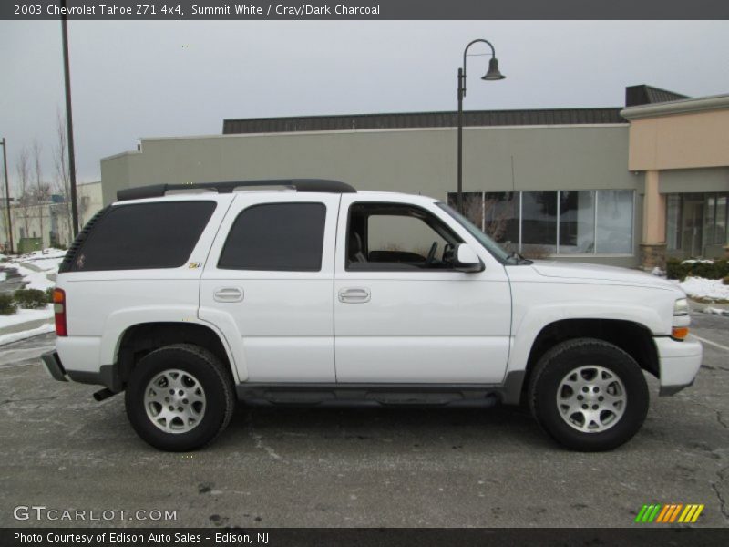 Summit White / Gray/Dark Charcoal 2003 Chevrolet Tahoe Z71 4x4