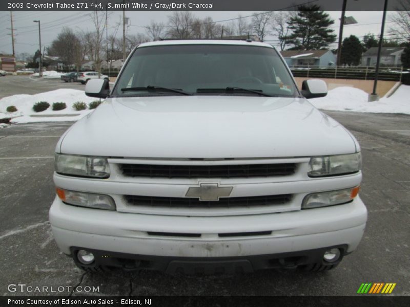 Summit White / Gray/Dark Charcoal 2003 Chevrolet Tahoe Z71 4x4