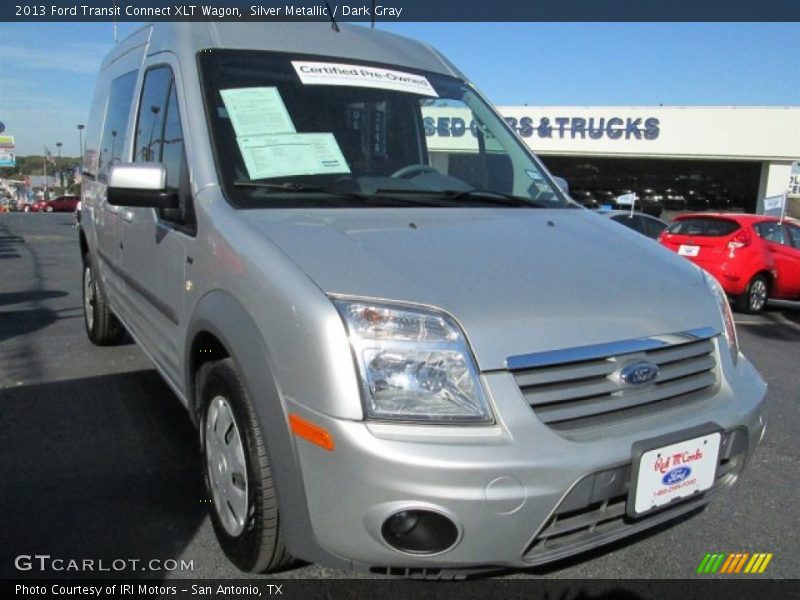 Silver Metallic / Dark Gray 2013 Ford Transit Connect XLT Wagon