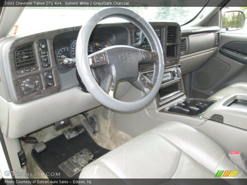 Summit White / Gray/Dark Charcoal 2003 Chevrolet Tahoe Z71 4x4