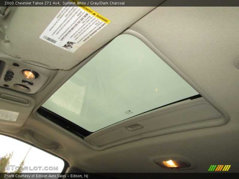Summit White / Gray/Dark Charcoal 2003 Chevrolet Tahoe Z71 4x4