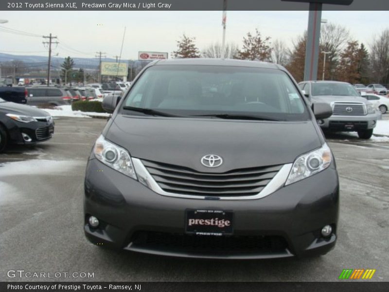Predawn Gray Mica / Light Gray 2012 Toyota Sienna XLE