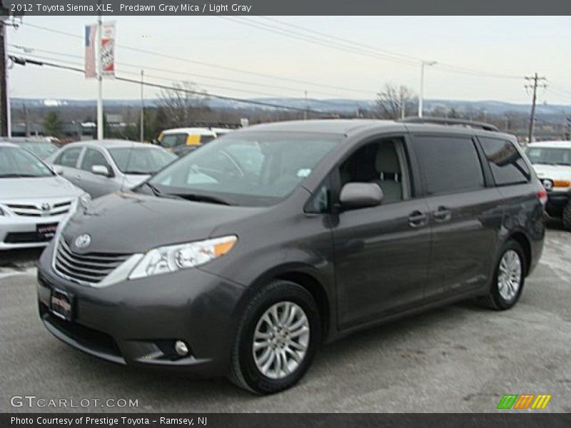 Predawn Gray Mica / Light Gray 2012 Toyota Sienna XLE