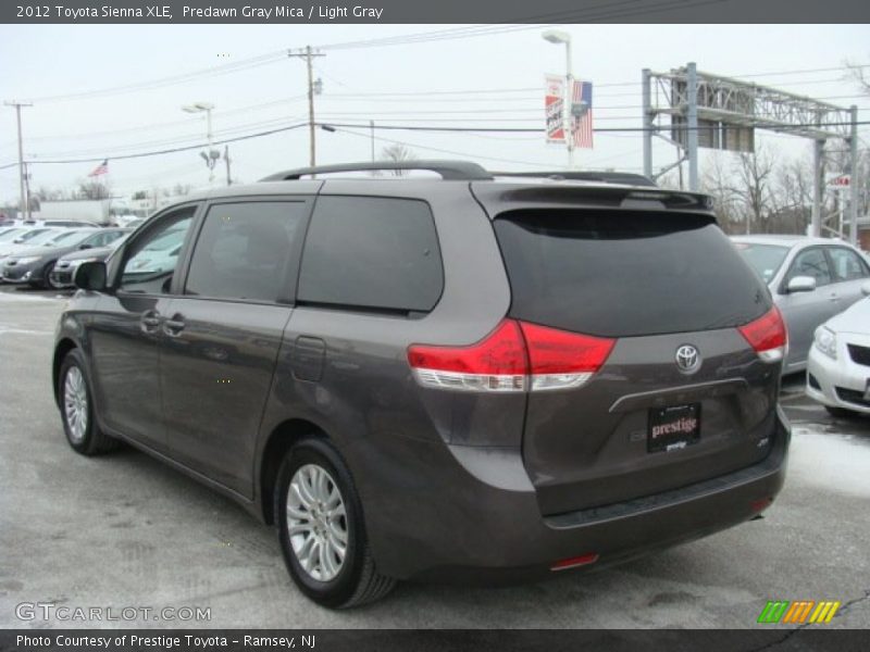 Predawn Gray Mica / Light Gray 2012 Toyota Sienna XLE
