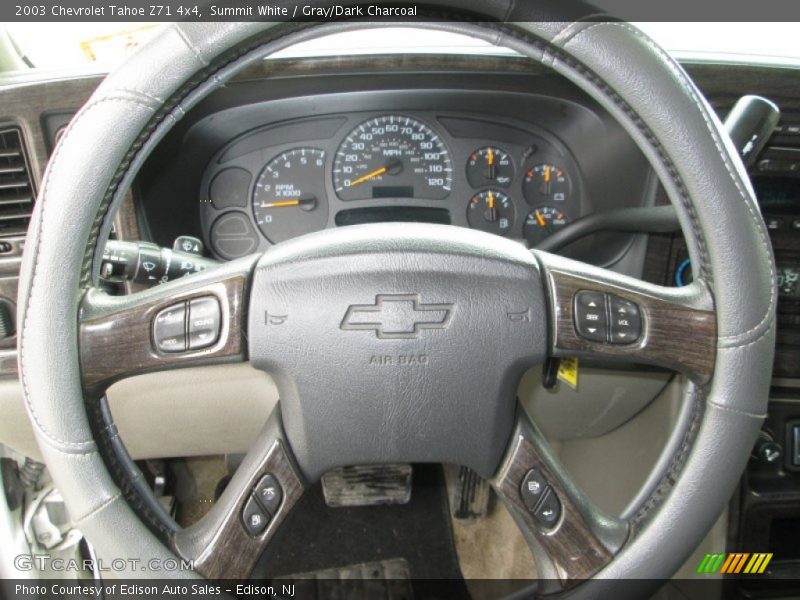 Summit White / Gray/Dark Charcoal 2003 Chevrolet Tahoe Z71 4x4