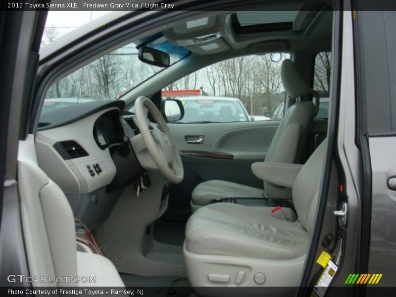 Predawn Gray Mica / Light Gray 2012 Toyota Sienna XLE