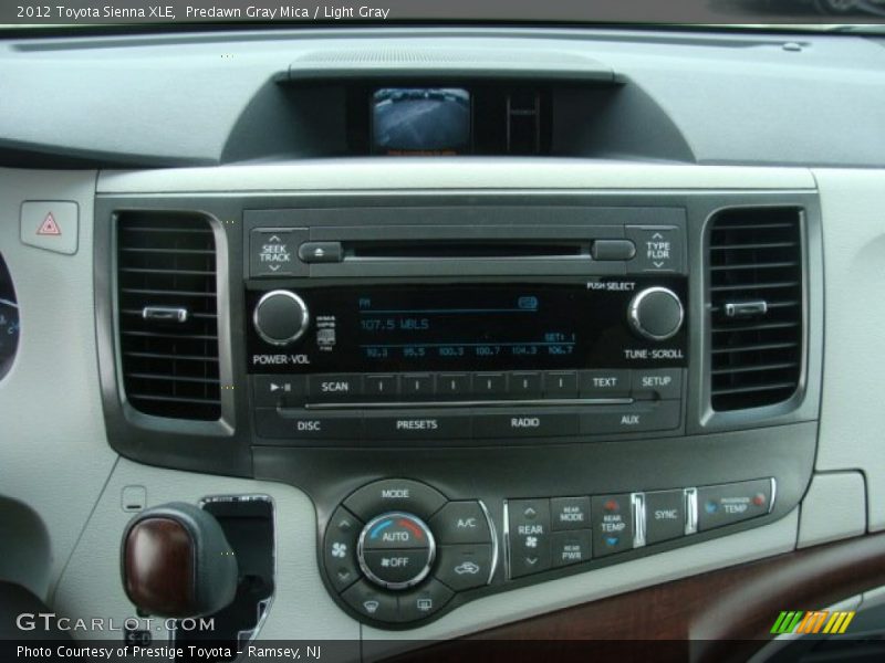 Predawn Gray Mica / Light Gray 2012 Toyota Sienna XLE