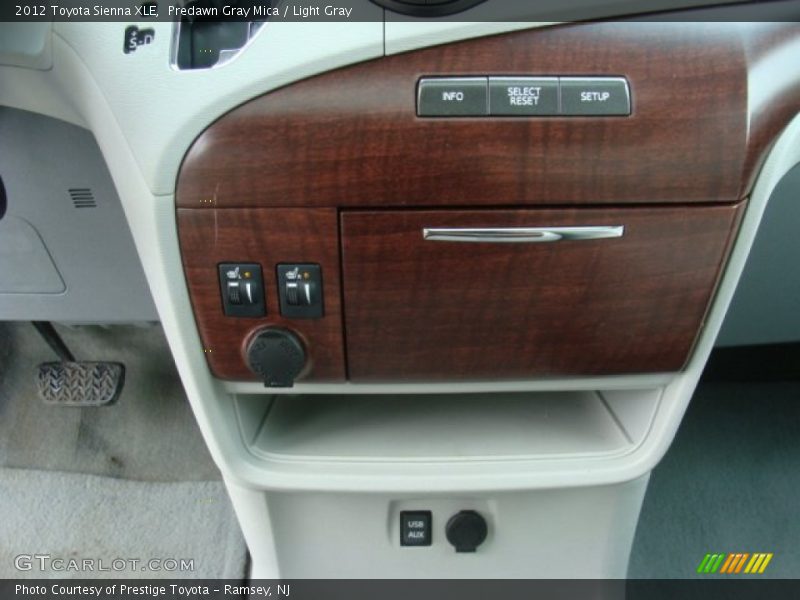 Predawn Gray Mica / Light Gray 2012 Toyota Sienna XLE