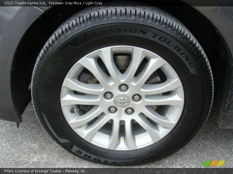 Predawn Gray Mica / Light Gray 2012 Toyota Sienna XLE