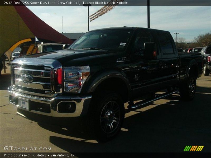 Tuxedo Black Metallic / Black 2012 Ford F250 Super Duty Lariat Crew Cab 4x4