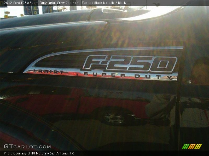 Tuxedo Black Metallic / Black 2012 Ford F250 Super Duty Lariat Crew Cab 4x4