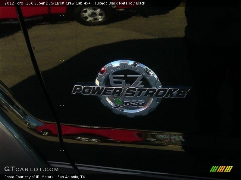 Tuxedo Black Metallic / Black 2012 Ford F250 Super Duty Lariat Crew Cab 4x4