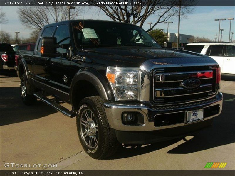 Tuxedo Black Metallic / Black 2012 Ford F250 Super Duty Lariat Crew Cab 4x4