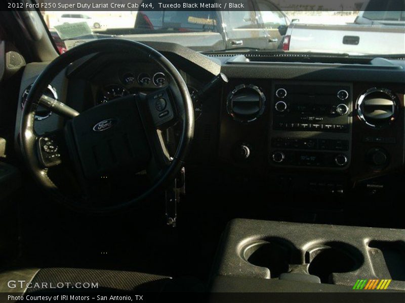 Tuxedo Black Metallic / Black 2012 Ford F250 Super Duty Lariat Crew Cab 4x4