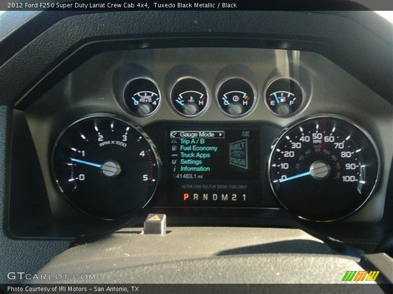 Tuxedo Black Metallic / Black 2012 Ford F250 Super Duty Lariat Crew Cab 4x4